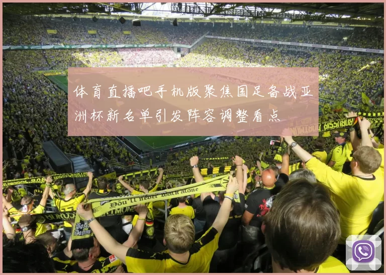 体育直播吧手机版聚焦国足备战亚洲杯新名单引发阵容调整看点